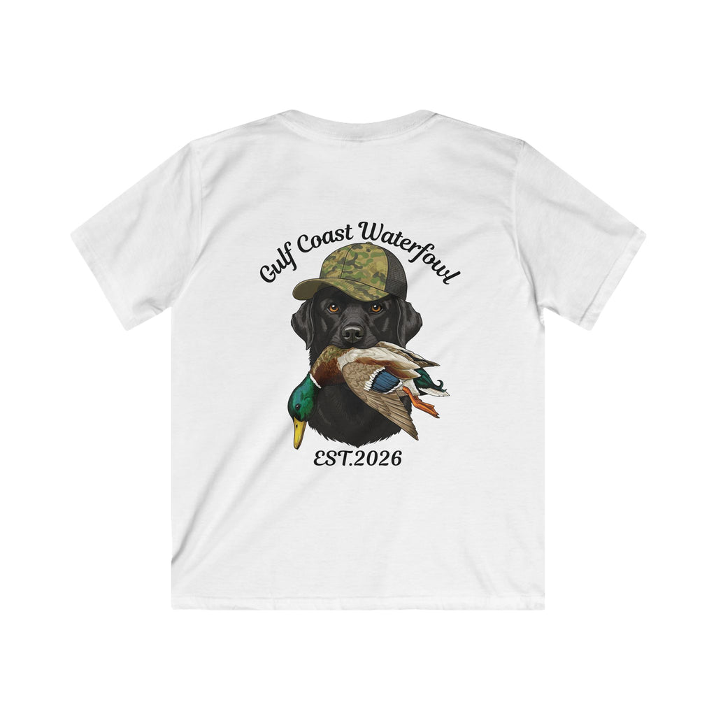 Kids Tee — Gulf Coast Waterfowl Dog Graphic