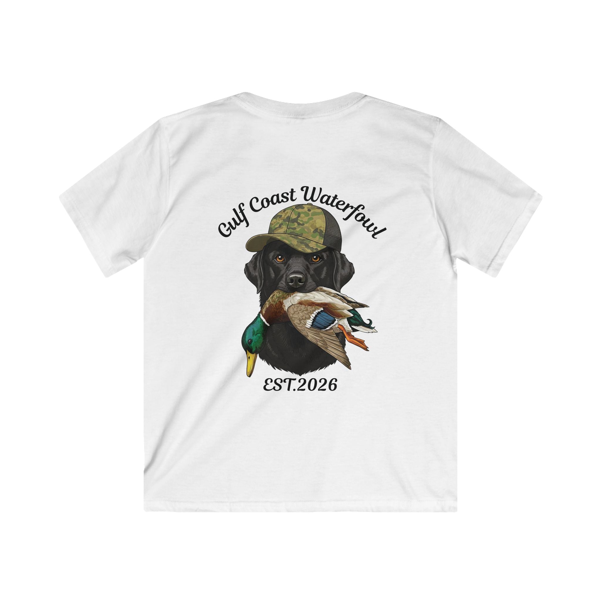 Kids Tee — Gulf Coast Waterfowl Dog Graphic