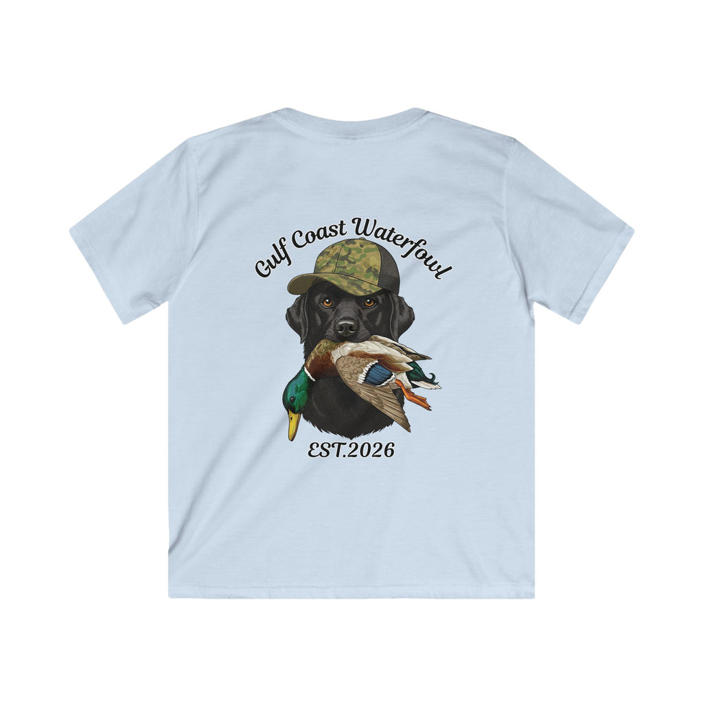 Kids Tee — Gulf Coast Waterfowl Dog Graphic