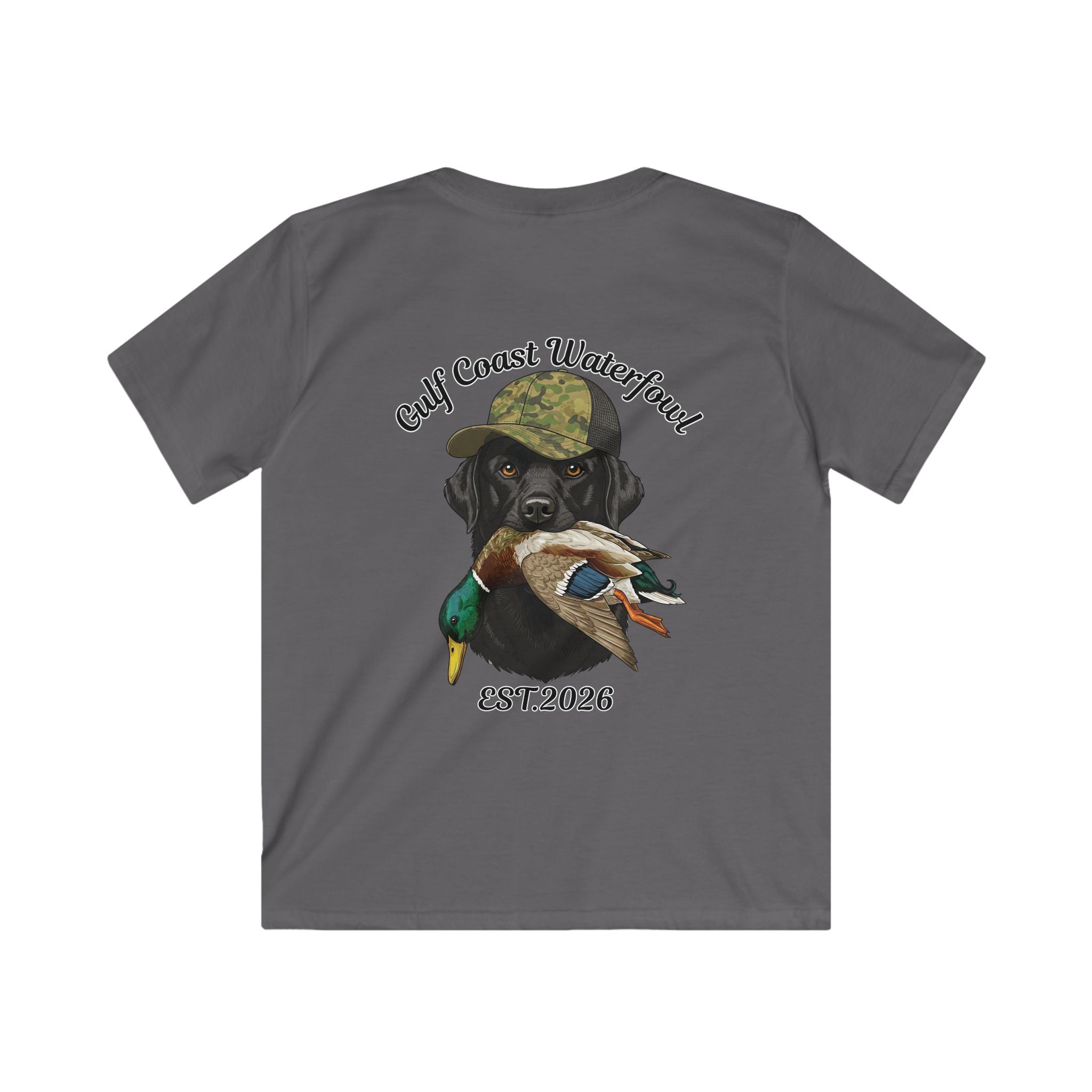 Kids Tee — Gulf Coast Waterfowl Dog Graphic