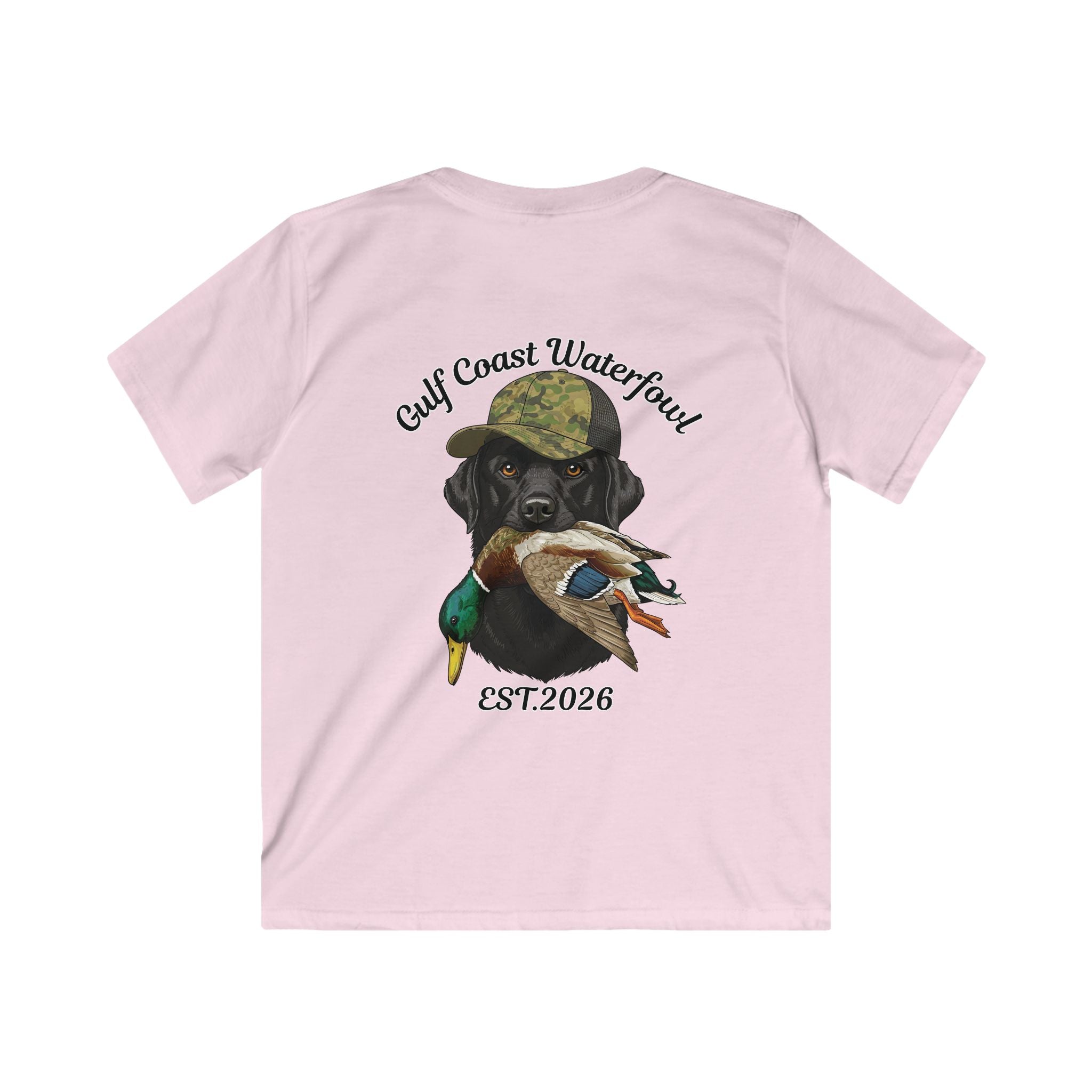 Kids Tee — Gulf Coast Waterfowl Dog Graphic