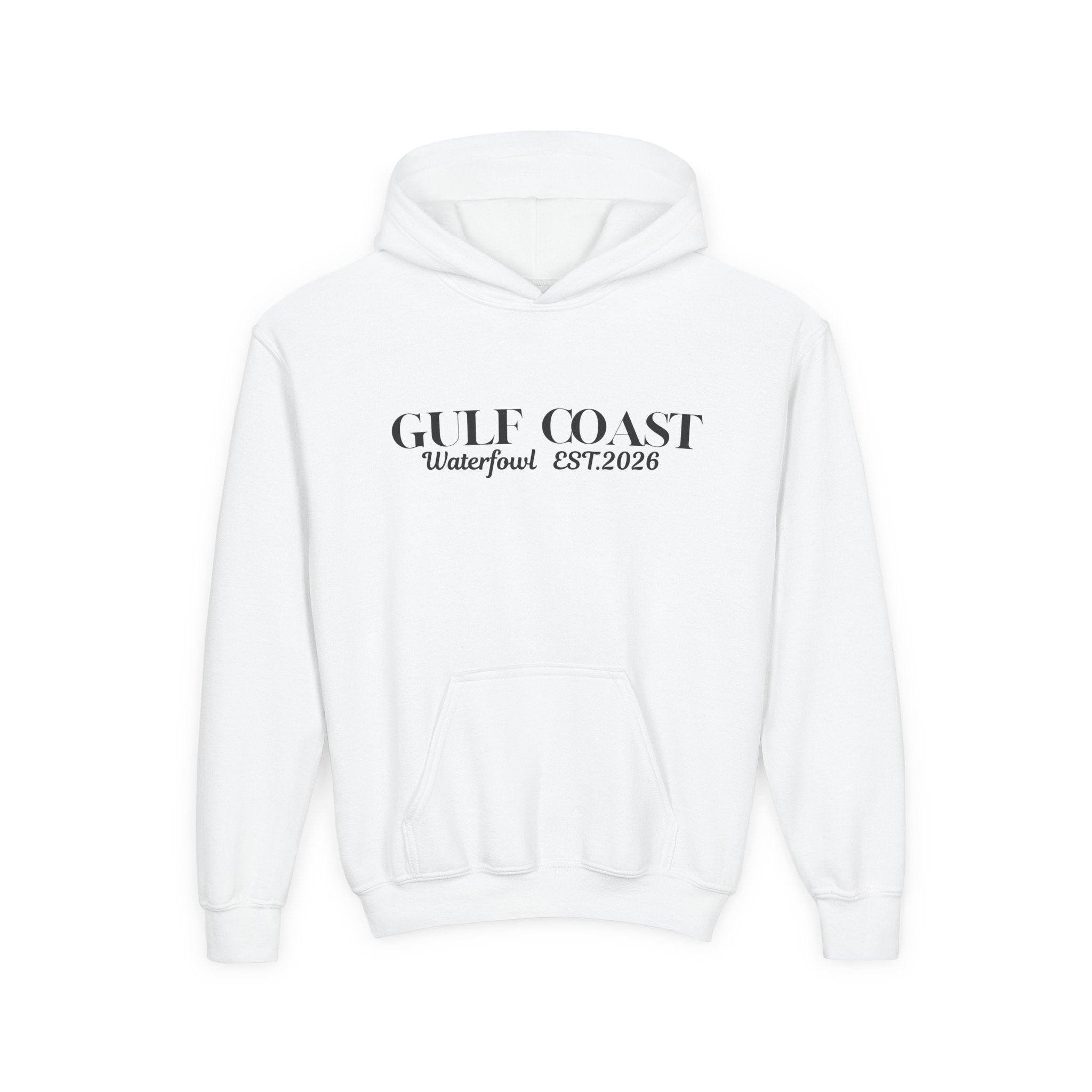 Gulf Coast Waterfowl Youth Hoodie — Duck Retriever Graphic, EST. 2026