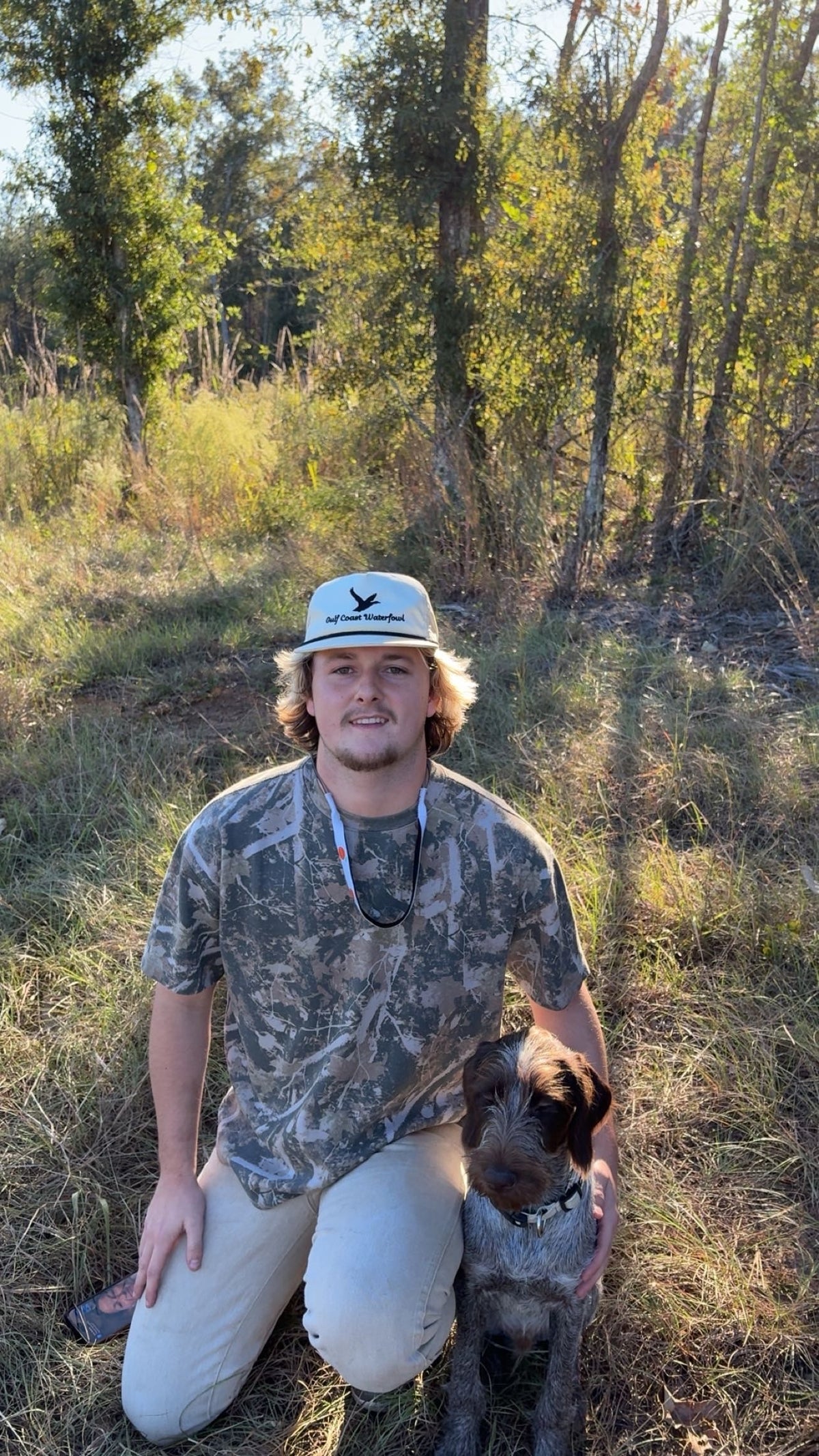 creme Gulf Coast Waterfowl rope hat
